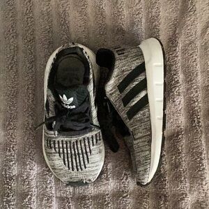Adidas Kids Black and White Sneakers
